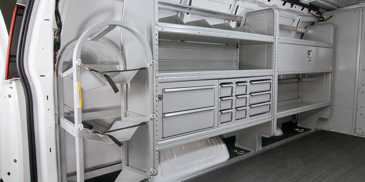 Interior View of a GMC Work Van