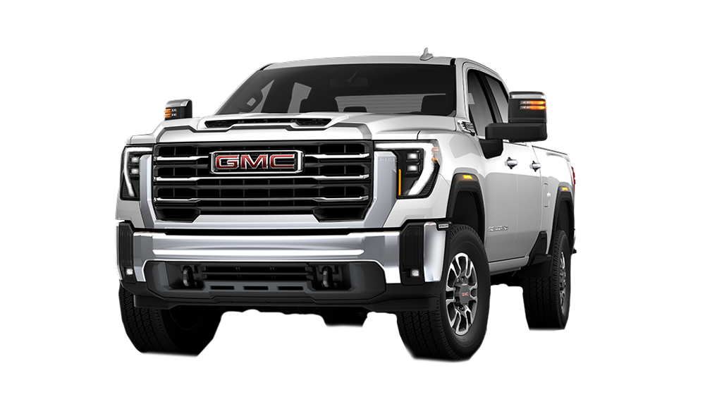Front Three-Quarters View of the GMC Sierra HD Heavy Duty Truck