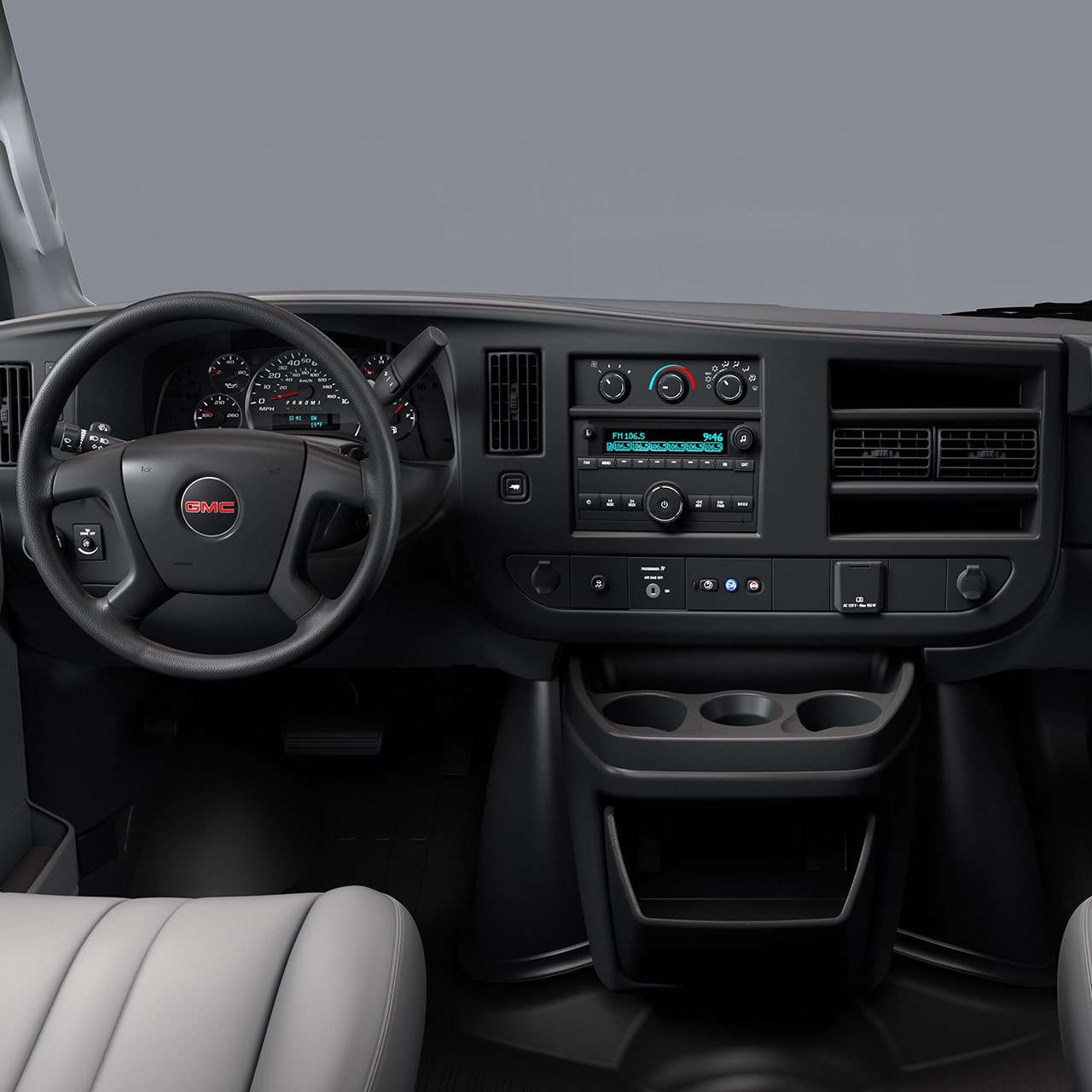 Interior View of the GMC Commercial Savana Cutaway Van