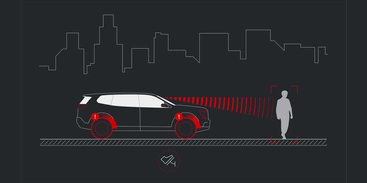 Illustration of the Forward Collision Alert
