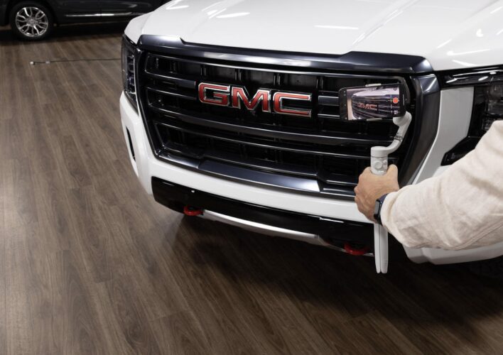 GMC Sierra Trims Parked Off-Road