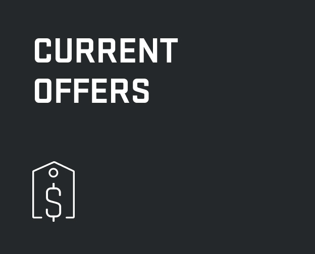 Black Banner with Text Overlay Stating: "Current Offers".