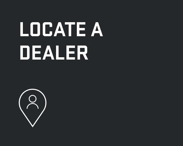 Black Banner with Text Overlay Stating: "Locate a Dealer".