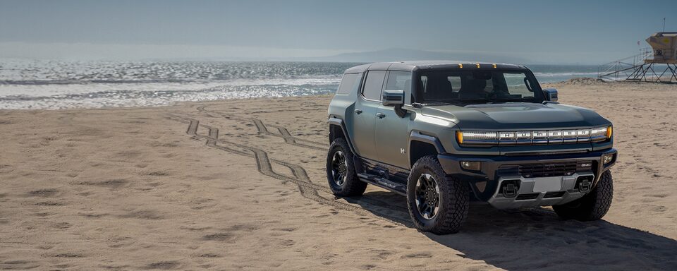 The Stunning Trims of the GMC Hummer EV Parked