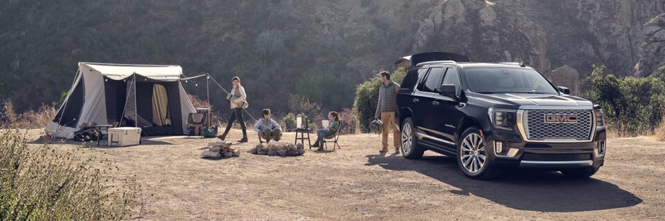 2022 GMC Yukon Denali Parked at Camp Site