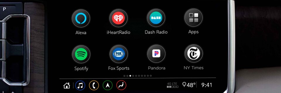 Display of GMC in-vehicle apps for your GMC Infotainment System