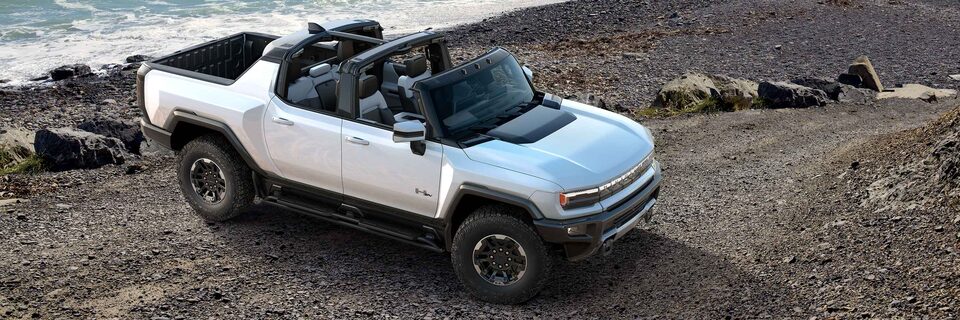 GMC HUMMER EV Electric Pickup Truck with Top Down