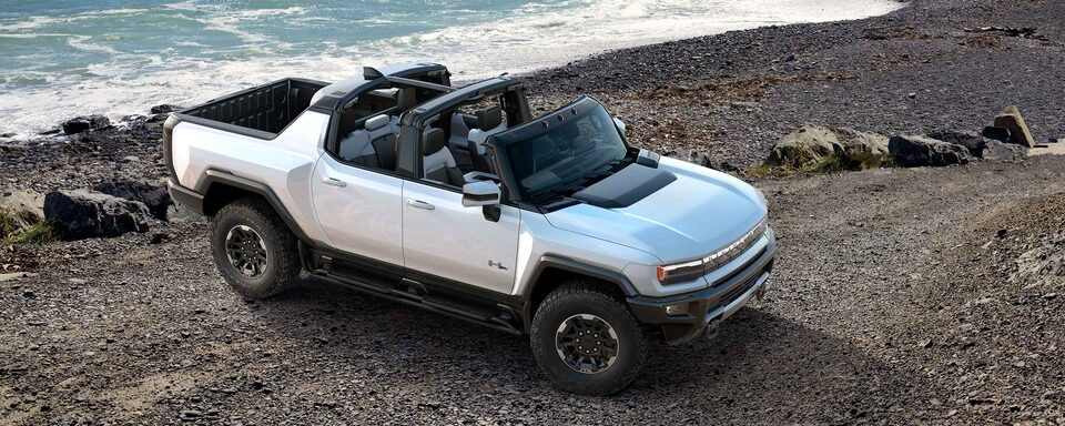 GMC HUMMER EV Electric Pickup Truck with Top Down