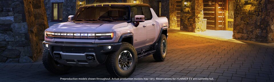GMC HUMMER EV Parked in Driveway