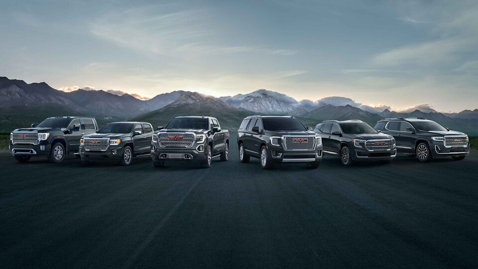 2022 GMC SUVs and Trucks Lineup Close View