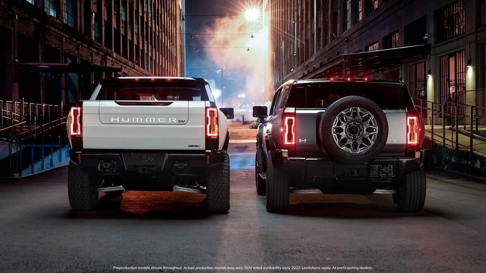 GMC HUMMER EV: Electric SUV & Electric Pickup Truck in Parking Garage