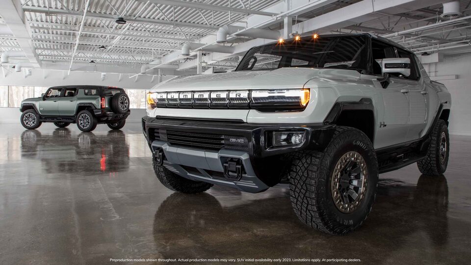 GMC HUMMER EV: Electric SUV & Electric Pickup Truck in Parking Garage