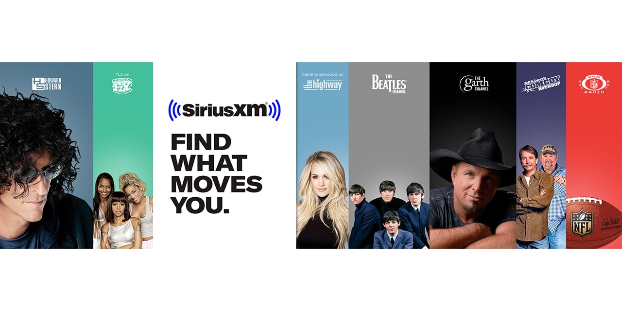 Banner image for SiriusXM page for GMC vehicles.