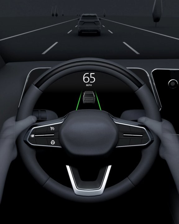 Hands are Positioned on the Steering Wheel While the GMC Super Cruise System Operates