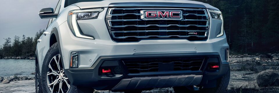 Close-up of the Front Grille of the GMC Acadia