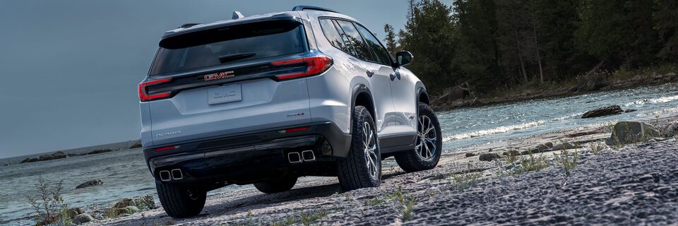 Rear View of the GMC Acadia Mid-Size SUV