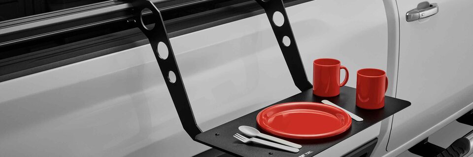 Table Attachment to GMC Sierra Truck Bed