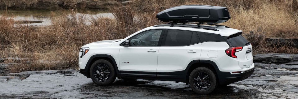 GMC Terrain AT4 with Exterior Cargo Carrier on Roof