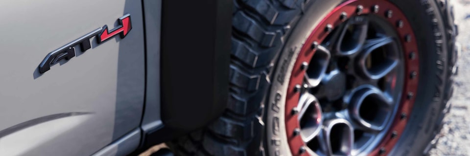 GMC Canyon AT4 Concept Close-Up of AT4 Badge