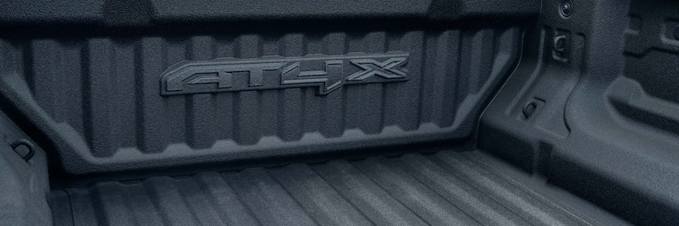 View of the GMC Canyon AT4X Truck Bed Interior Badging
