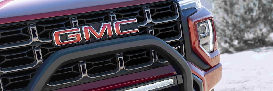 The Front Grille and Winch on the Front of the GMC Canyon AT4X