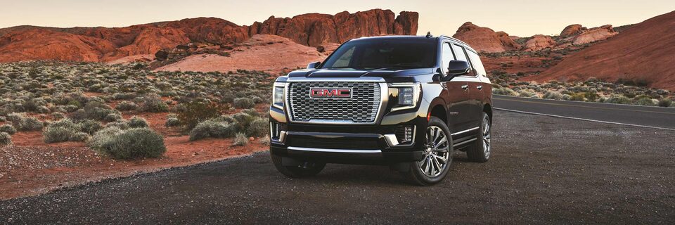 2021 GMC Yukon Full-Size SUV parked in desert