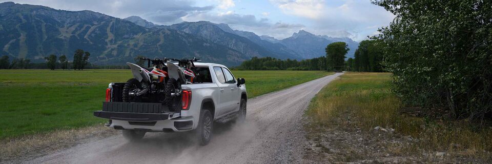 2020 GMC Sierra AT4 CarbonPro Off-road Truck Hauling Bikes