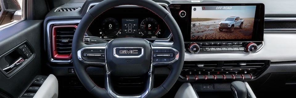 Interior Driver Side View of the Canyon AT4X Off-Road Pickup Truck