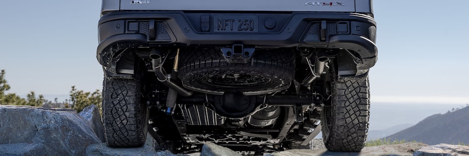 View of the Rear Bumper on the Sierra AT4X AEV Off-Road Truck