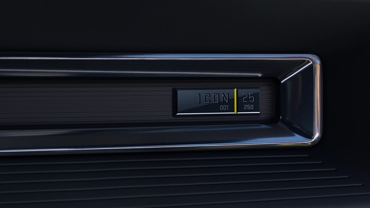 A Close-Up of an Interior Display with a Metallic Trim