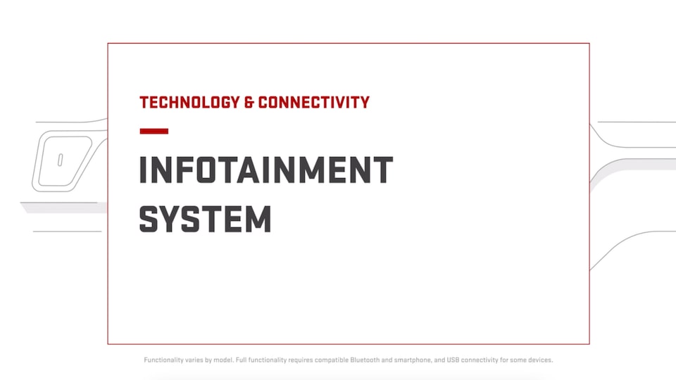 GMC Infotainment system