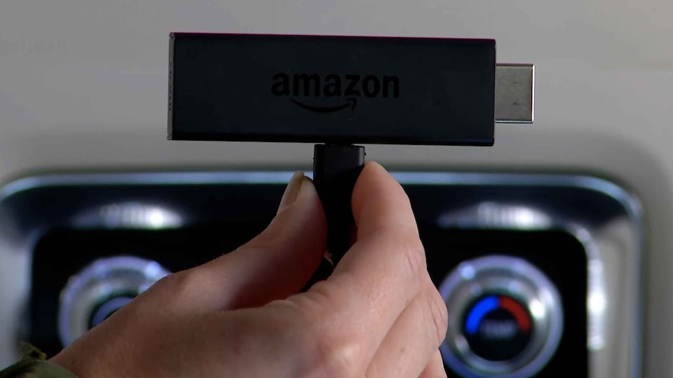 How to connect Amazon Fire TV Stick in rear seat entertainment of 2021 GMC Yukon Full-Size SUV