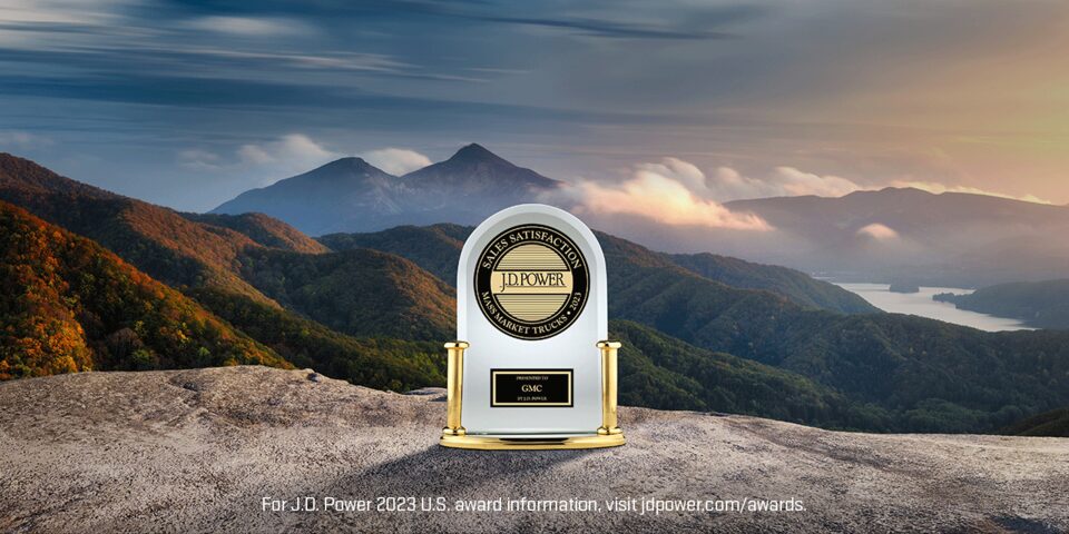 J.D. Power Award for Sales Satisfaction Centered on Top of a Mountain
