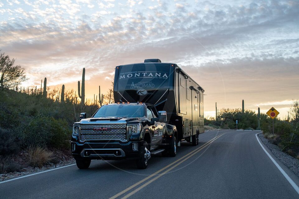 Flipping Nomad navigates adventure with RV & GMC Sierra Heavy Duty Truck