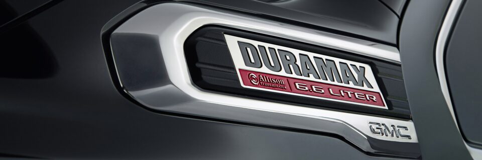 2020 GMC Sierra 6.6 Liter Duramax Turbo-Diesel Engine Emblem