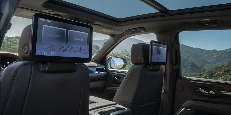 How to use Yukon's rear-seat media system