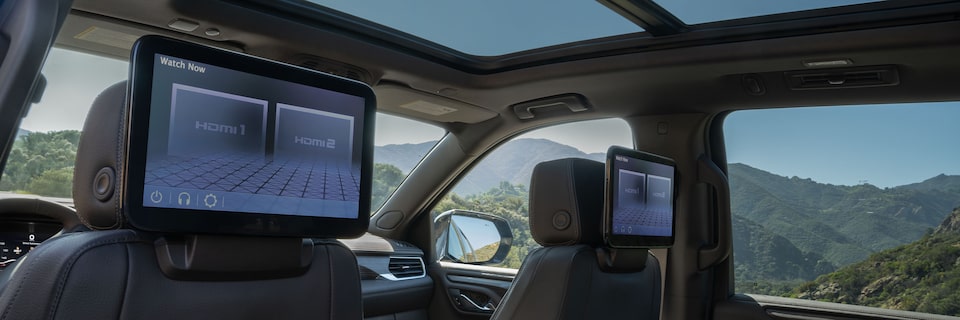 GMC Yukon Rear Seat Entertainment rear seat view