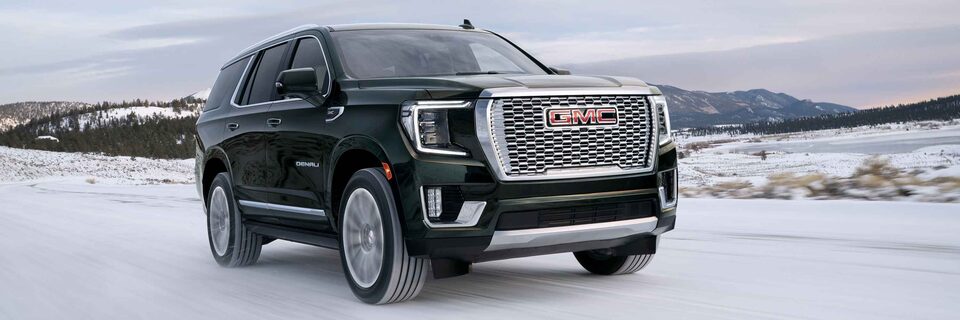 2022 GMC Yukon Denali SUV Three-Quarters View