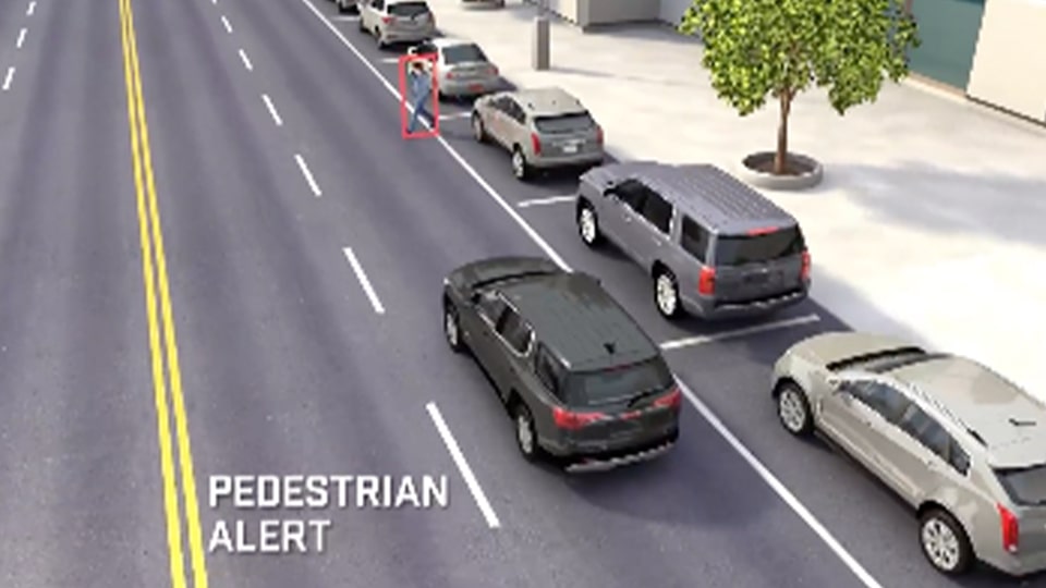 Safety: front pedestrian braking
