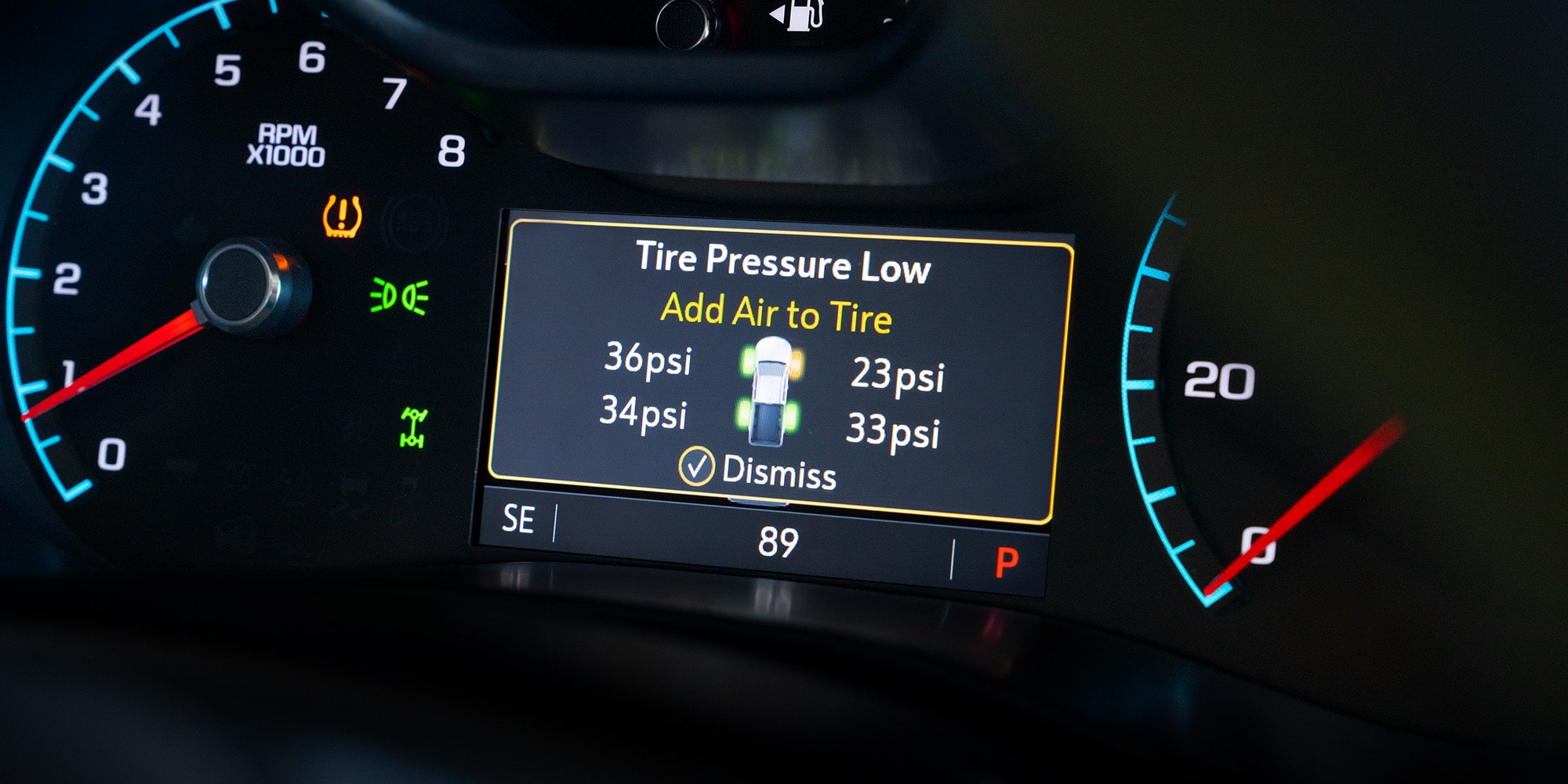 Tire Pressure low alert