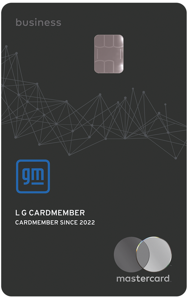 GM Business Card Used to Earn or Redeem