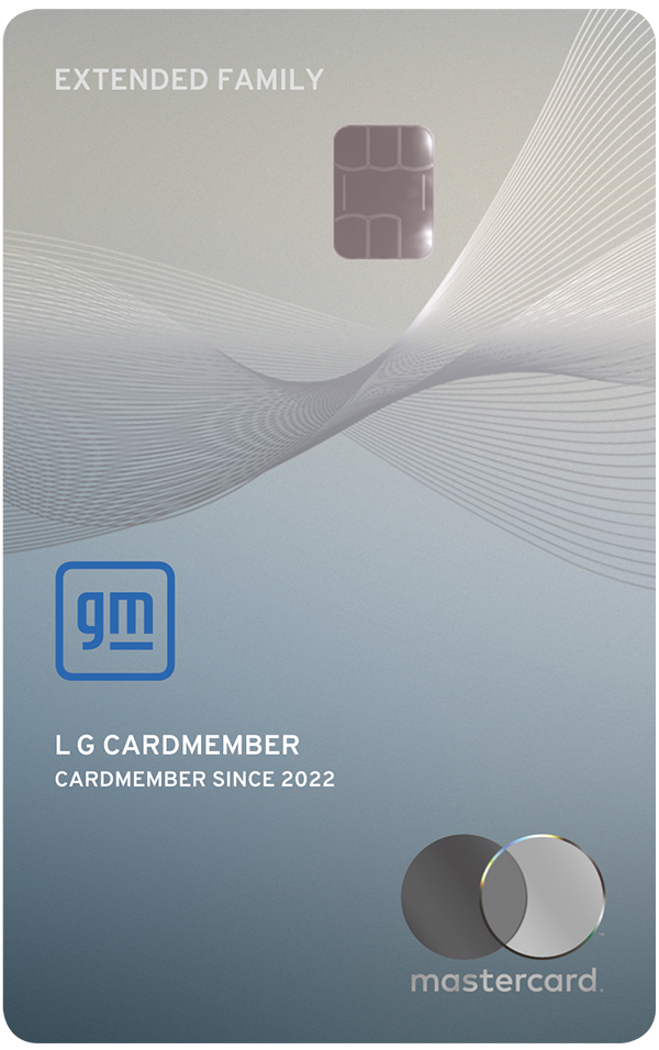 GM Extended Family Card Used to Earn or Redeem