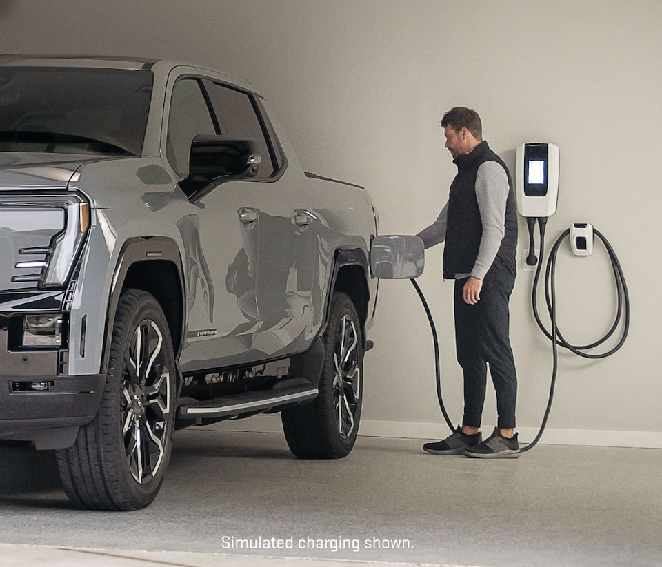 Man charging truck