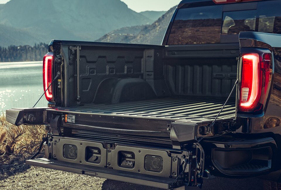 GMC Sierra Truck Fold Down Step in Bed