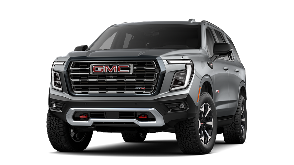 Front Three-Quarters View of the GMC Yukon AT4 Ultimate Full-Size Off-Road SUV
