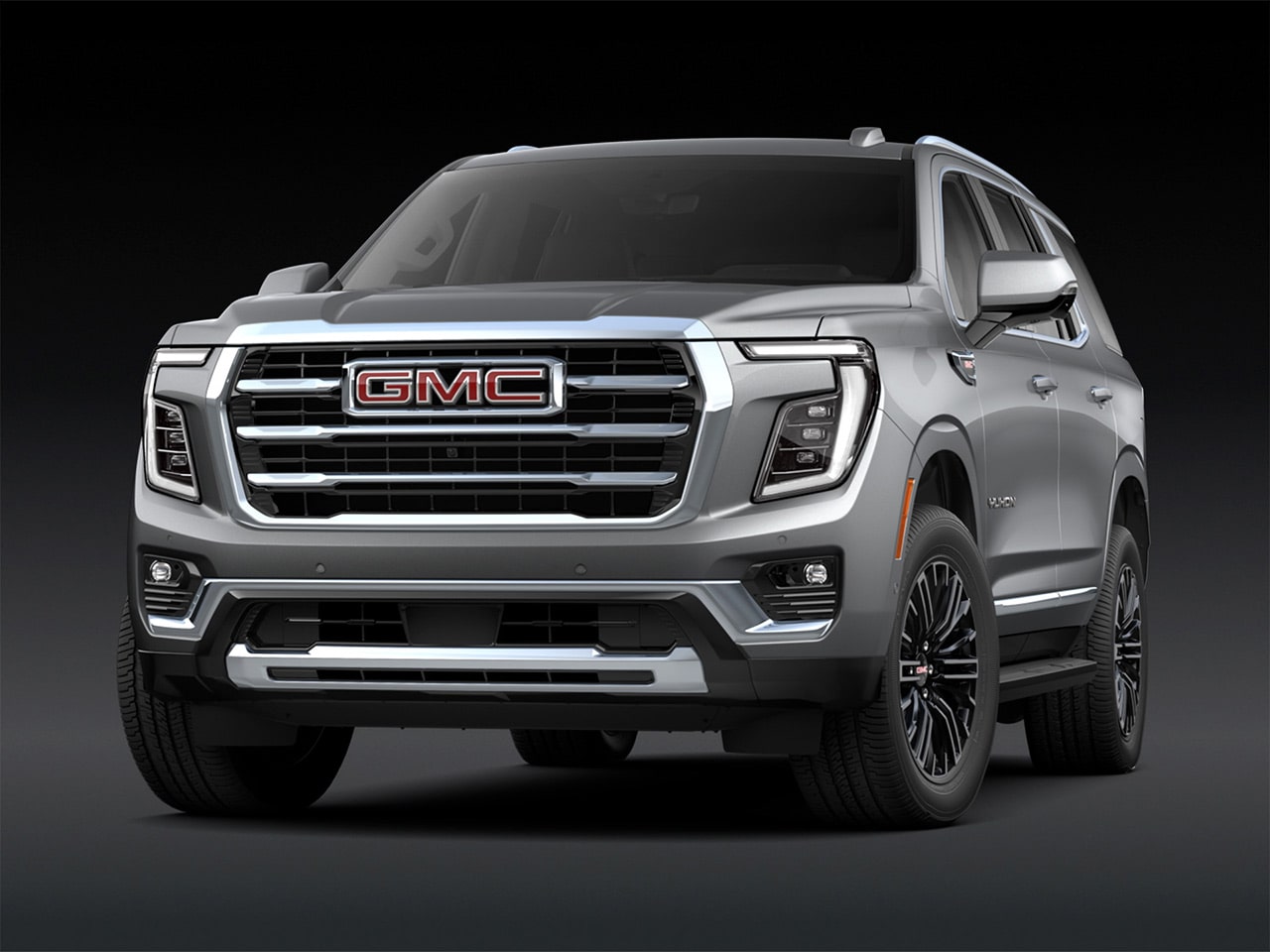 Front View of a Gray 2027 GMC Yukon Elevation