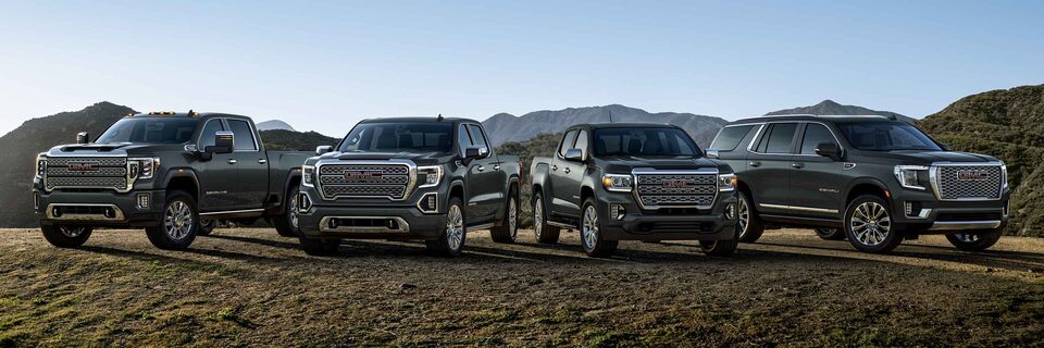 Full Line up of GMC Fleet Trucks and SUVs