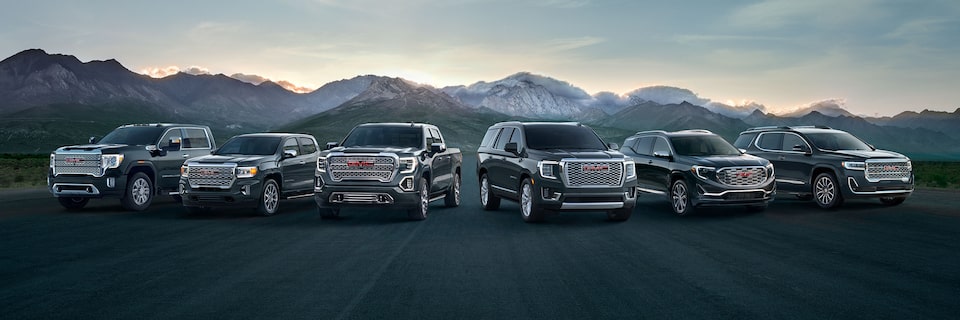 GMC vehicle lineup for GMC vehicle purchase program. 