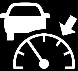 Adaptive Cruise Control symbol on GMC's vehicle steering wheel
