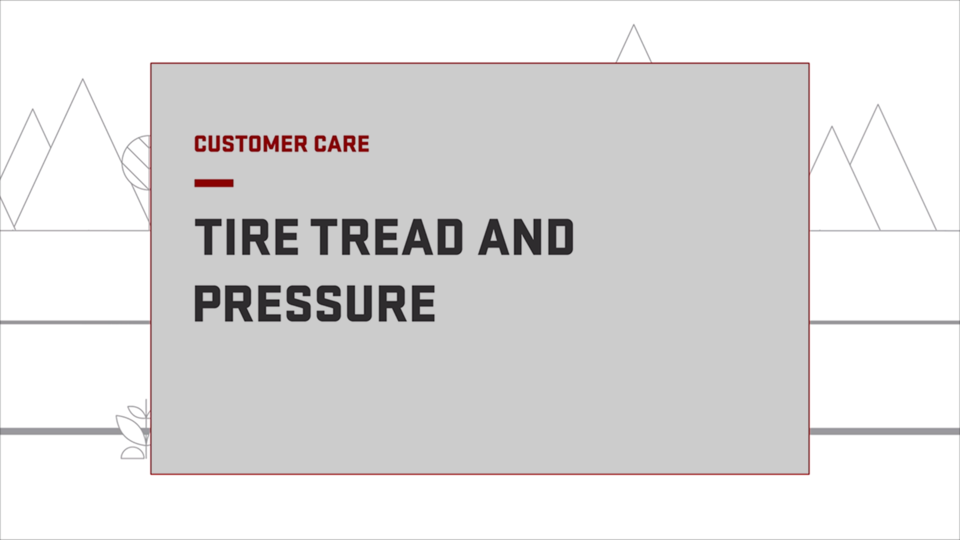 tire tread and pressure